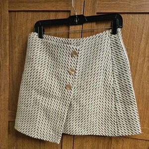 Asymmetrical Mini Skirt (sz L)
